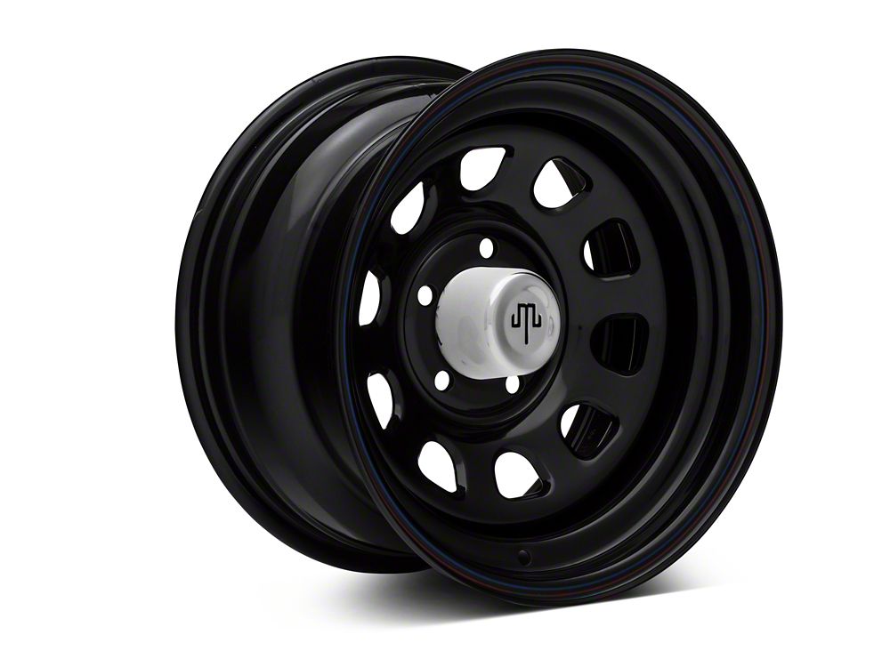 15x8 Mammoth D Window Wheel & 33in Mudclaw Mud-Terrain Comp MTX Tire Package; Set of 5 (97-06 Jeep Wrangler TJ)