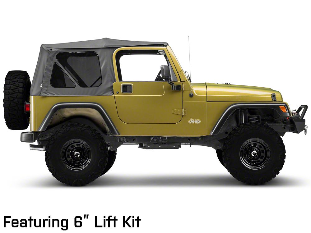 15x8 Mammoth D Window Wheel & 33in Mudclaw Mud-Terrain Comp MTX Tire Package; Set of 5 (97-06 Jeep Wrangler TJ)