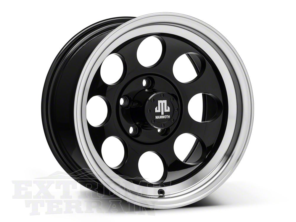 Mammoth 8 15x8 Wheel and Mickey Thompson Baja MTZ 33X12.50R15 Tire Kit (87-06 Jeep Wrangler YJ & TJ)