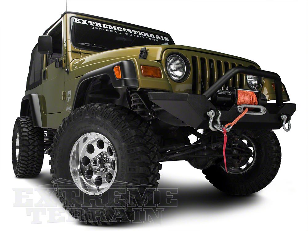 Mammoth 8 Simulated Beadlock Style Polished 15x8 Wheel and Mickey Thompson Baja MTZ 33X12.50R15 Tire Kit (87-06 Jeep Wrangler YJ & TJ)