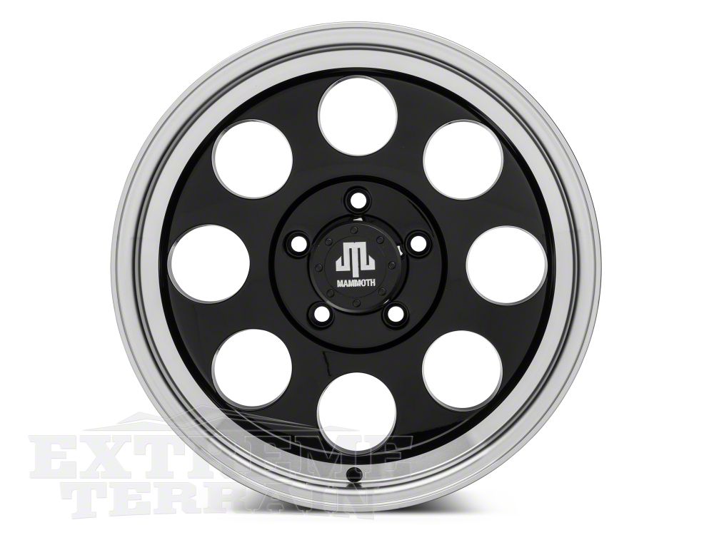 Mammoth 8 17x9 Wheel and BF Goodrich KM2 Tire Kit 35x12.50R17 Tire Kit (07-18 Jeep Wrangler JK)
