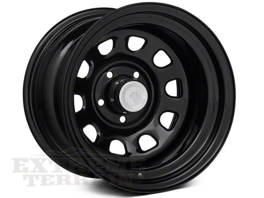 Mammoth D Window Steel 15x10 Wheel and Mickey Thompson Baja MTZ 33X12.50R15 Tire Kit (87-06 Jeep Wrangler YJ & TJ)
