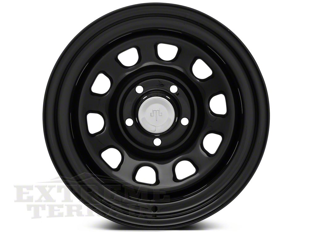 Mammoth D Window Steel 15x10 Wheel and Mickey Thompson Baja MTZ 33X12.50R15 Tire Kit (87-06 Jeep Wrangler YJ & TJ)