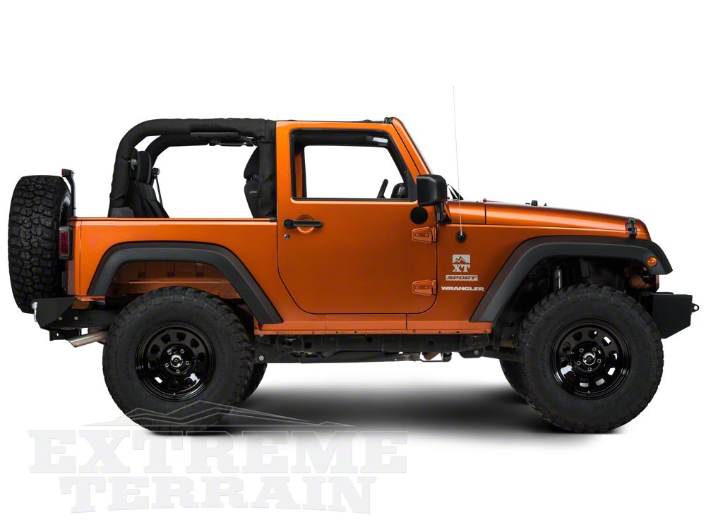 Mammoth D Window Steel 17x9 Wheel and BF Goodrich KM2 Tire Kit 35x12.50 R17 Tire Kit (07-18 Jeep Wrangler JK)