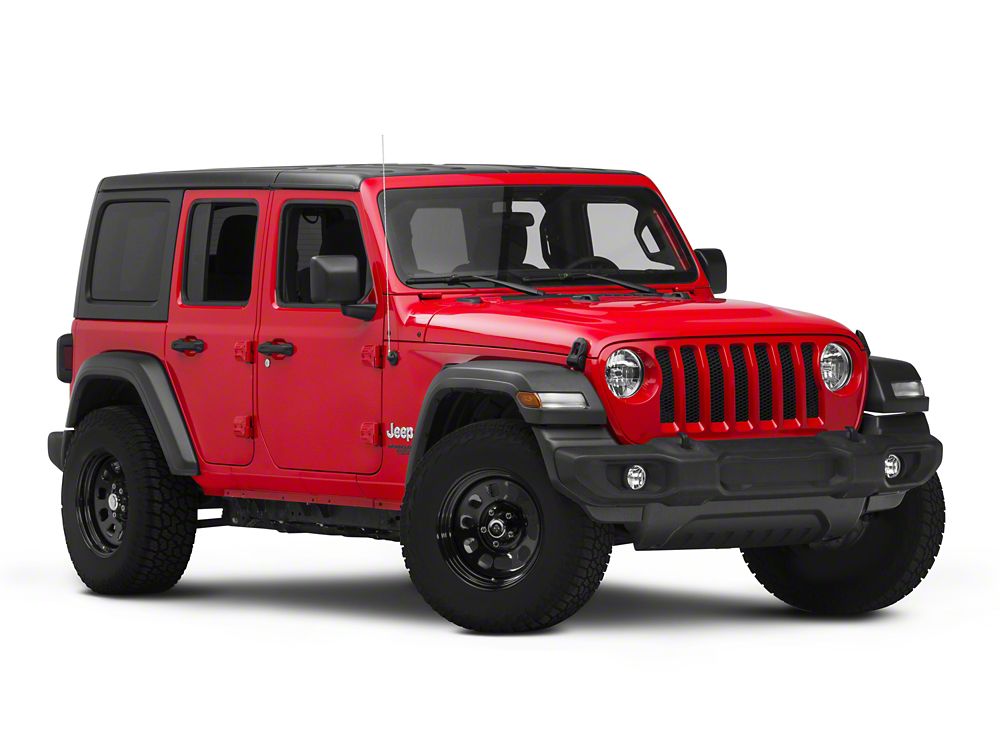 17x9 Mammoth D Window & 33in Milestar All-Terrain Patagonia AT/R Tire Package; Set of 5 (18-25 Jeep Wrangler JL)