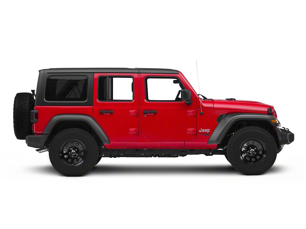 17x9 Mammoth D Window & 33in Milestar All-Terrain Patagonia AT/R Tire Package; Set of 5 (18-25 Jeep Wrangler JL)