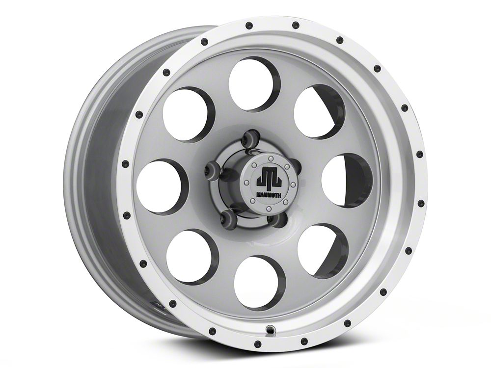 17x9 Mammoth 8 Beadlock & 33in NITTO All-Terrain Ridge Grappler A/T Tire Package; Set of 5 (07-18 Jeep Wrangler JK)