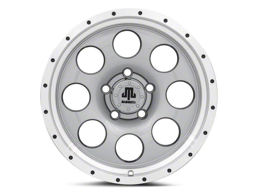 17x9 Mammoth 8 Beadlock & 33in NITTO All-Terrain Ridge Grappler A/T Tire Package; Set of 5 (07-18 Jeep Wrangler JK)
