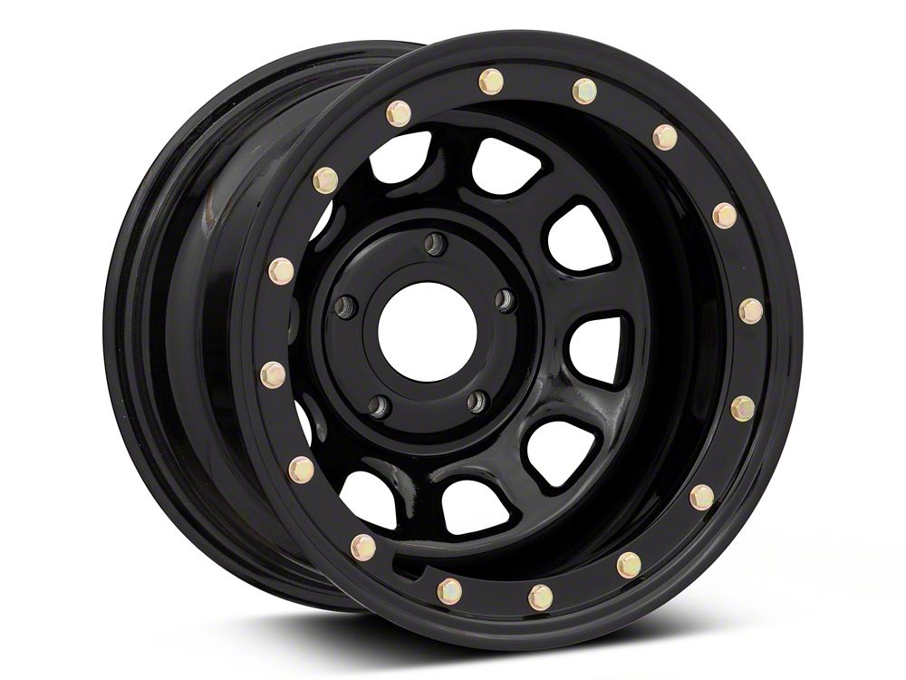 15x10 Mammoth D Window & 35in Mickey Thompson Mud-Terrain Baja Legend MTZ Tire Package; Set of 5 (07-18 Jeep Wrangler JK)
