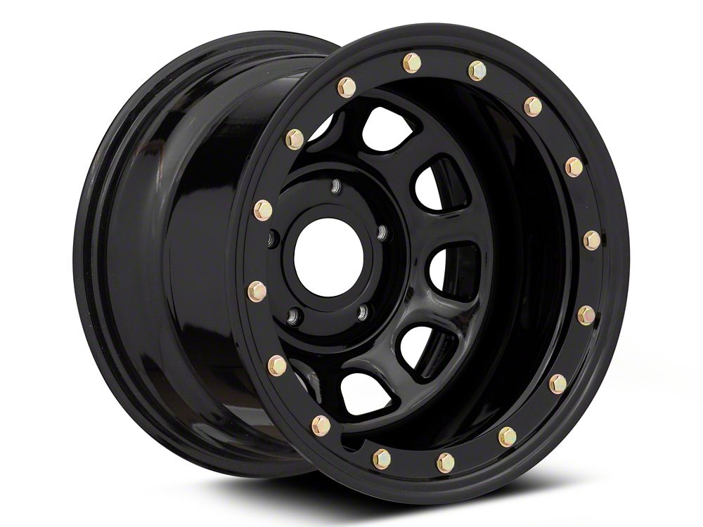 15x10 Mammoth D Window & 35in Mickey Thompson Mud-Terrain Baja Legend MTZ Tire Package; Set of 5 (07-18 Jeep Wrangler JK)