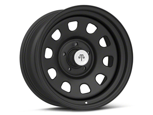 Mammoth D Window Matte Black Steel Wheel; 17x9; -6mm Offset (20-25 Jeep Gladiator JT)