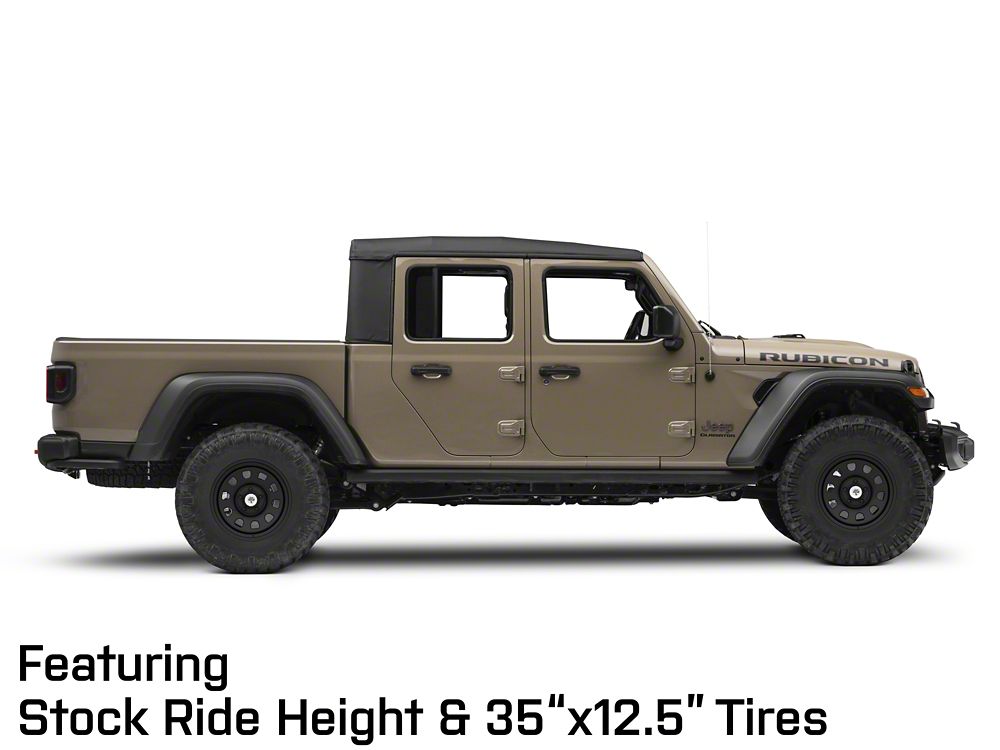 Mammoth D Window Matte Black Steel Wheel; 17x9; -6mm Offset (20-25 Jeep Gladiator JT)