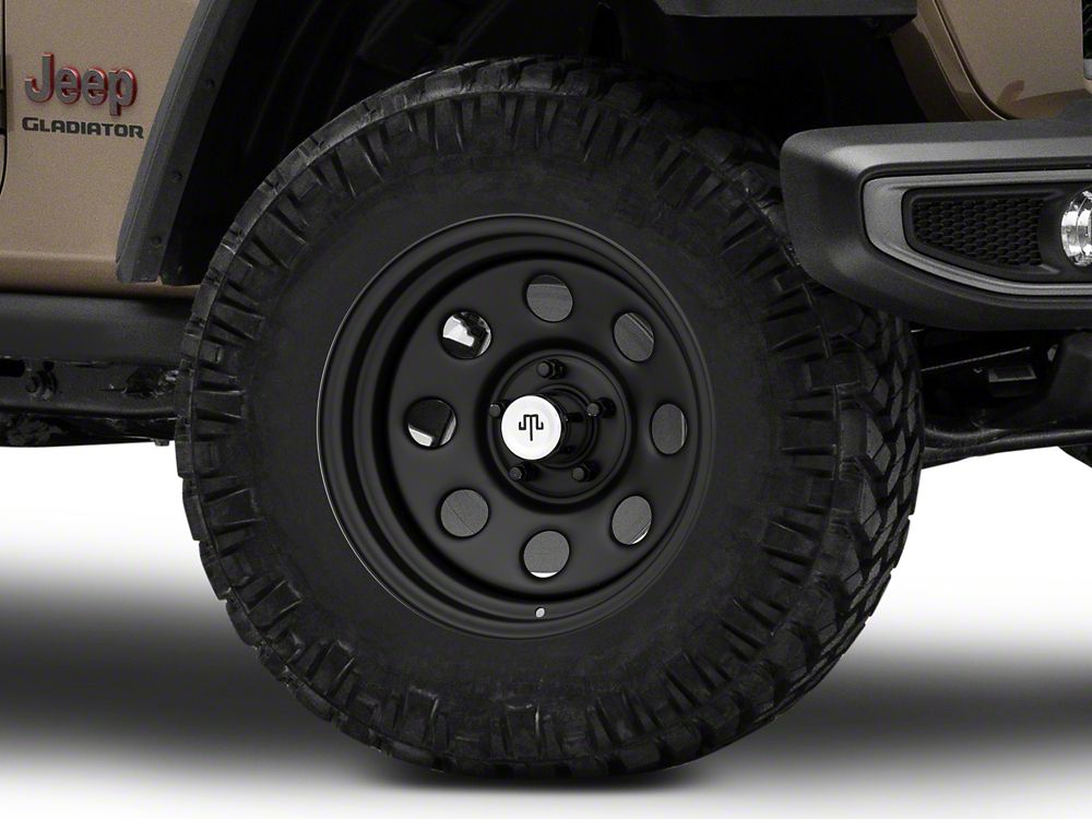 Mammoth 8 Steel Matte Black Wheel; 17x9; -6mm Offset (20-25 Jeep Gladiator JT)