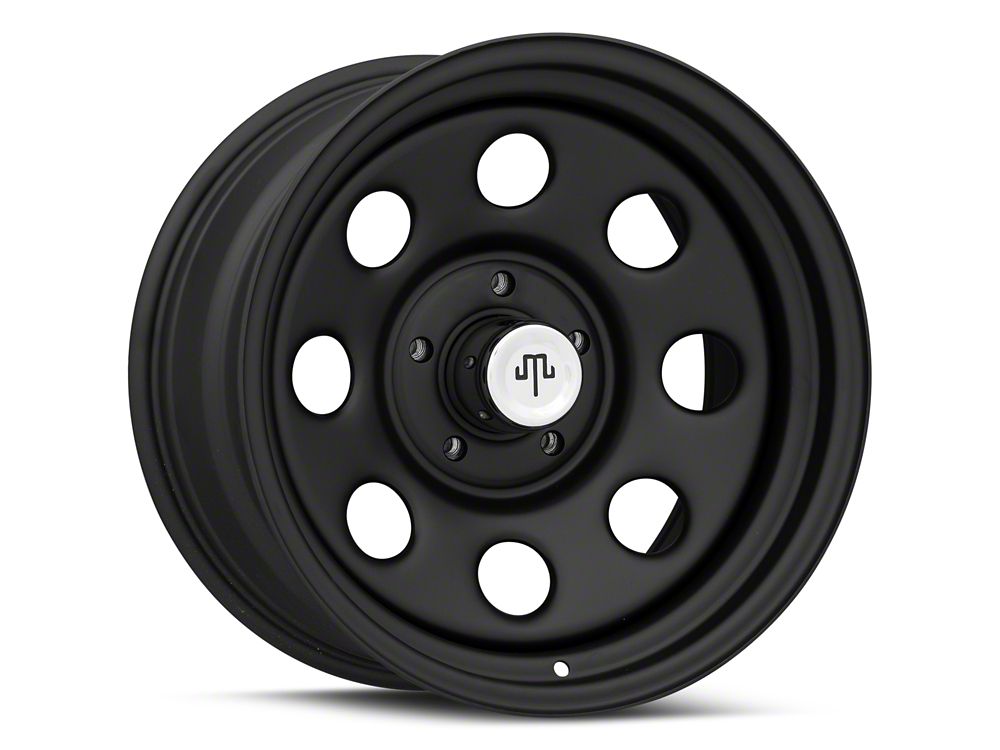 Mammoth 8 Steel Matte Black Wheel; 17x9; -6mm Offset (20-25 Jeep Gladiator JT)