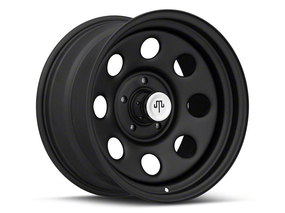 Mammoth 8 Steel Matte Black Wheel; 17x9; -6mm Offset (20-25 Jeep Gladiator JT)
