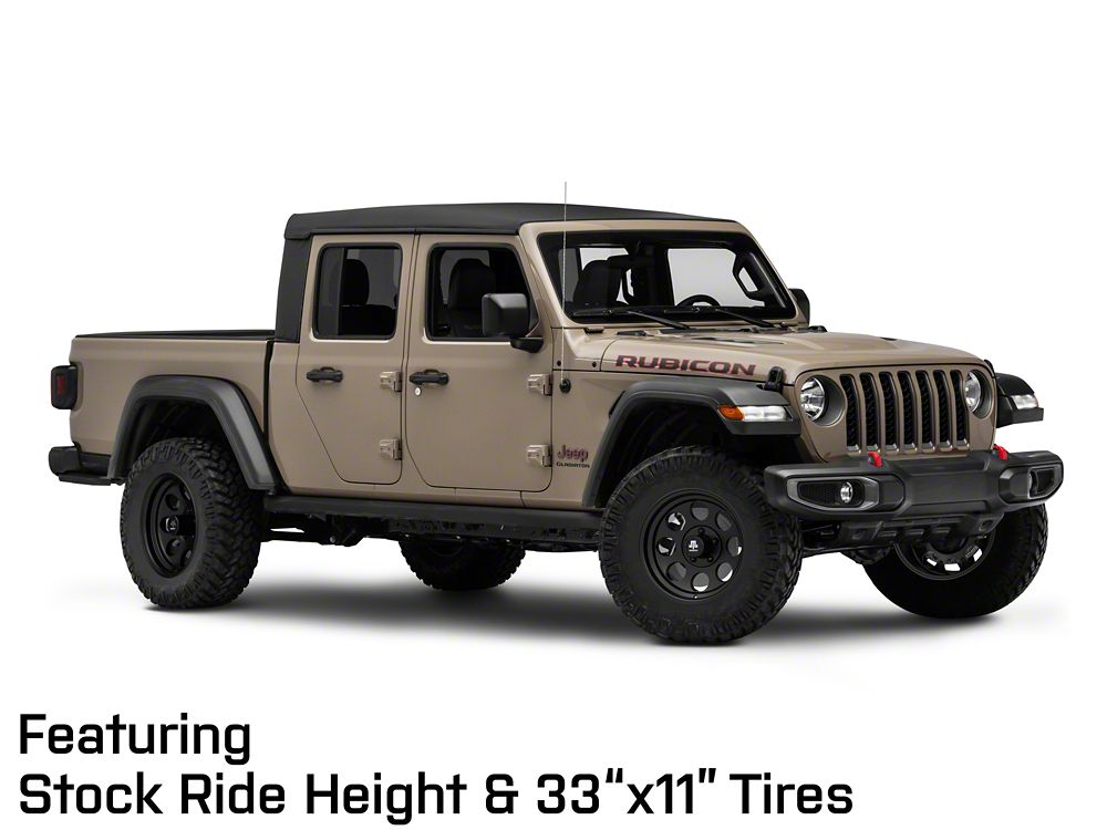 Mammoth 8 Aluminum Matte Black Wheel; 17x9; -6mm Offset (20-25 Jeep Gladiator JT)