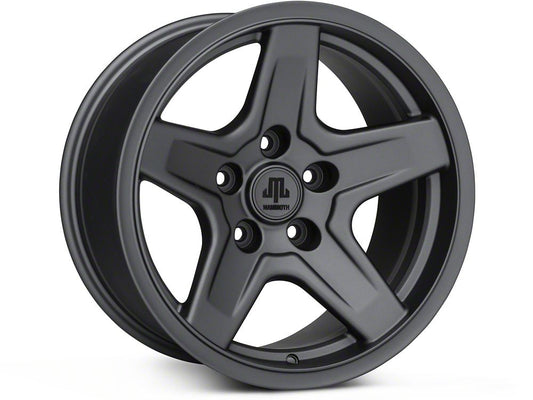 Mammoth Boulder Charcoal Wheel; 17x9; -6mm Offset (20-25 Jeep Gladiator JT)