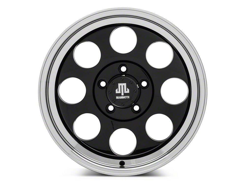 Mammoth 8 Aluminum Black Wheel; 17x9; -6mm Offset (20-25 Jeep Gladiator JT)
