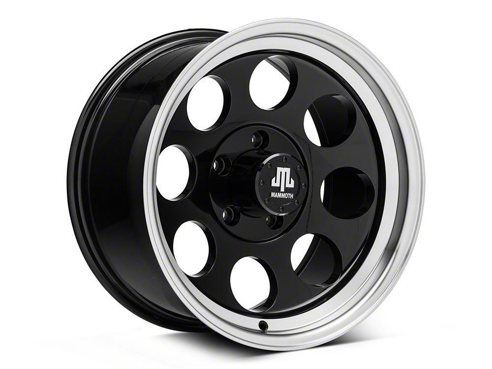 Mammoth 8 Aluminum Black Wheel; 17x9; -6mm Offset (20-25 Jeep Gladiator JT)