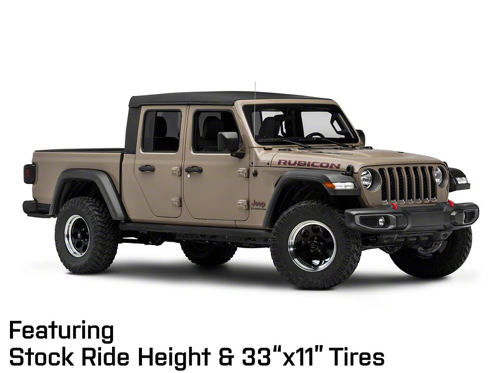Mammoth 8 Aluminum Black Wheel; 17x9; -6mm Offset (20-25 Jeep Gladiator JT)