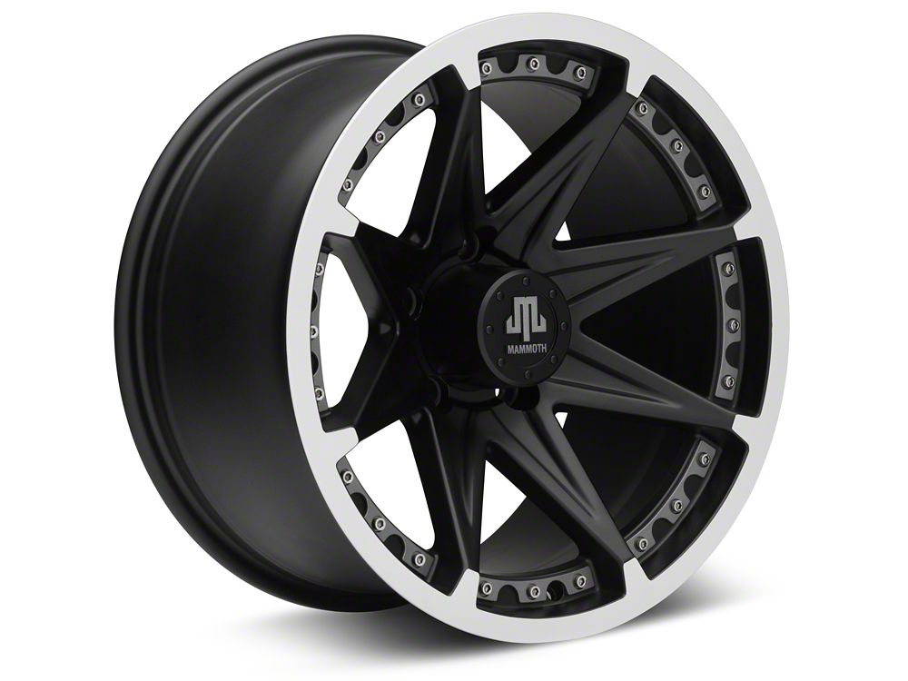 Mammoth Type 88 Black Wheel; 17x9; -6mm Offset (20-25 Jeep Gladiator JT)