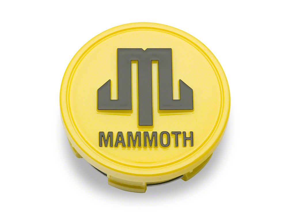 Mammoth Boulder Center Cap; Yellow (Fits Mammoth Boulder Wheels Only)