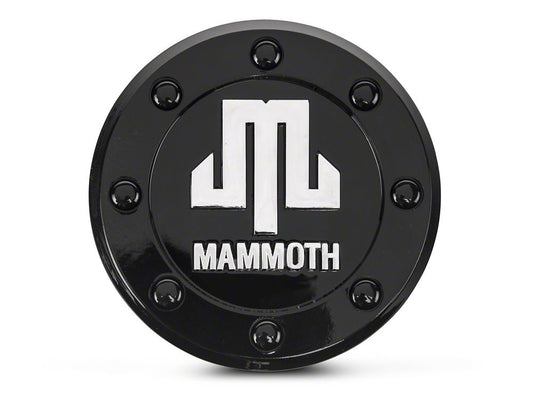 Mammoth 8 Aluminum Wheel Center Cap; Black (Fits Jeep Gladiator JT Mammoth 8 Aluminum Wheels Only)