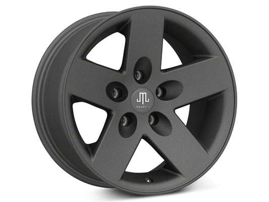 Mammoth Moab Charcoal Wheel; 17x9; -6mm Offset (20-25 Jeep Gladiator JT)
