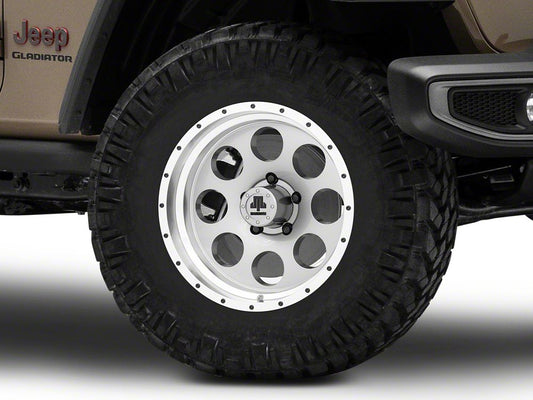Mammoth 8 Aluminum Simulated Beadlock Anthracite Wheel; 17x9; -6mm Offset (20-25 Jeep Gladiator JT)