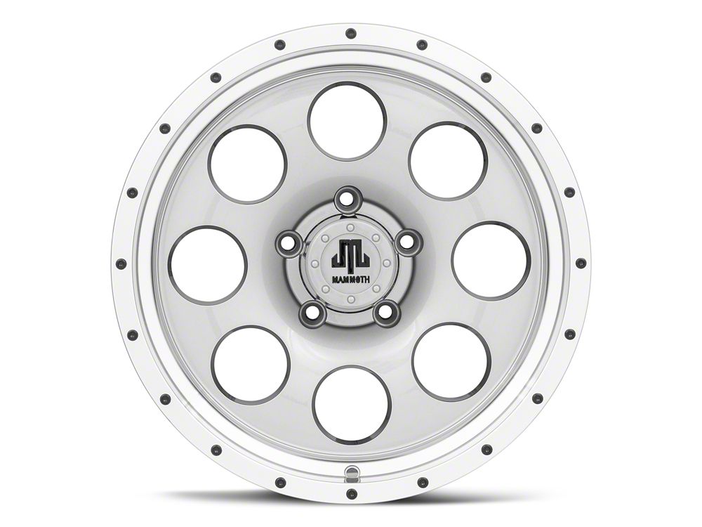 Mammoth 8 Aluminum Simulated Beadlock Anthracite Wheel; 17x9; -6mm Offset (20-25 Jeep Gladiator JT)