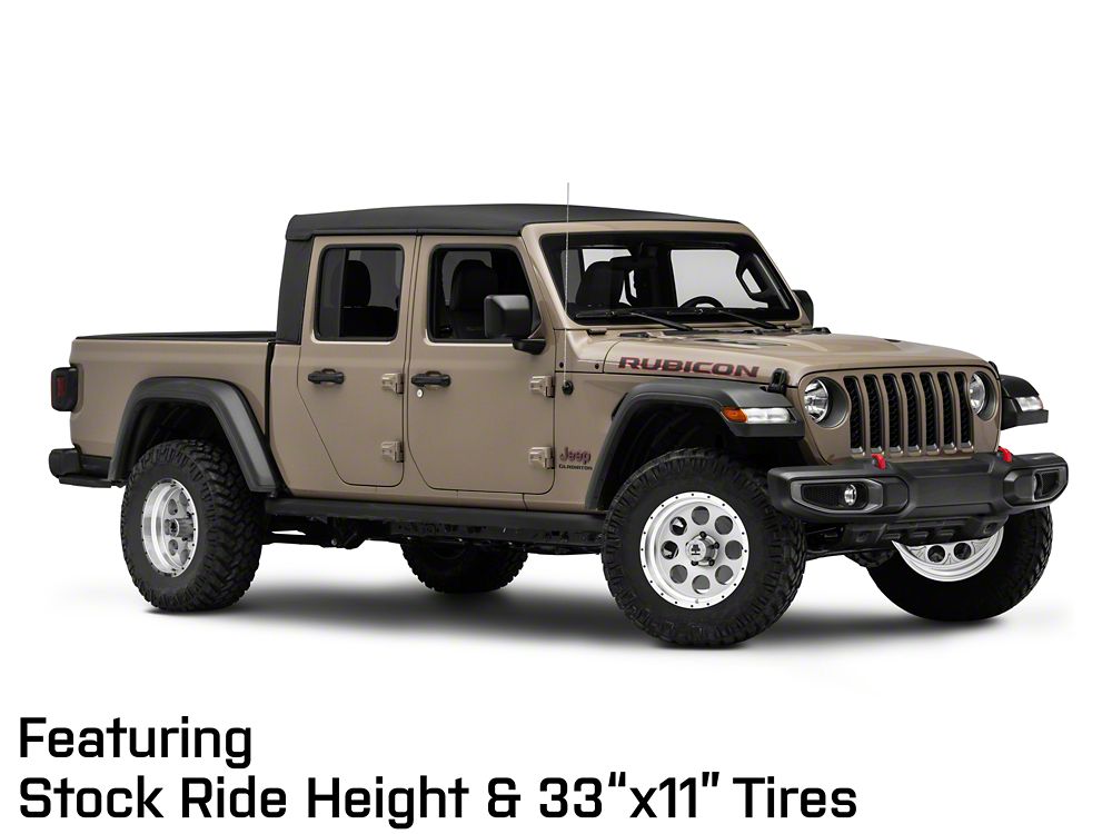 Mammoth 8 Aluminum Simulated Beadlock Anthracite Wheel; 17x9; -6mm Offset (20-25 Jeep Gladiator JT)