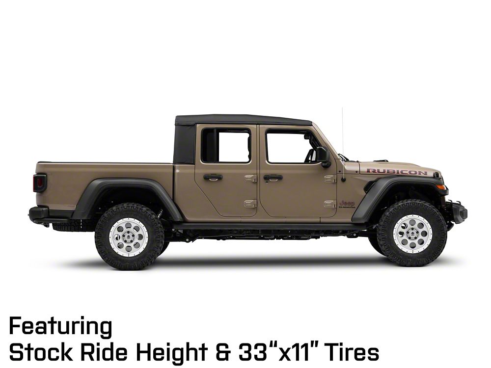 Mammoth 8 Aluminum Simulated Beadlock Anthracite Wheel; 17x9; -6mm Offset (20-25 Jeep Gladiator JT)