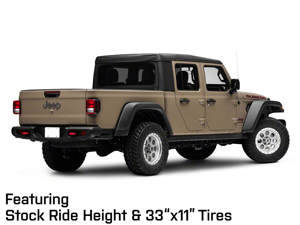Mammoth 8 Aluminum Simulated Beadlock Anthracite Wheel; 17x9; -6mm Offset (20-25 Jeep Gladiator JT)