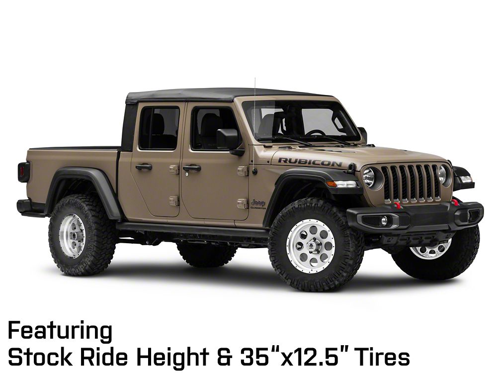 Mammoth 8 Aluminum Simulated Beadlock Anthracite Wheel; 17x9; -6mm Offset (20-25 Jeep Gladiator JT)