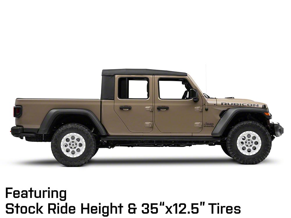 Mammoth 8 Aluminum Simulated Beadlock Anthracite Wheel; 17x9; -6mm Offset (20-25 Jeep Gladiator JT)