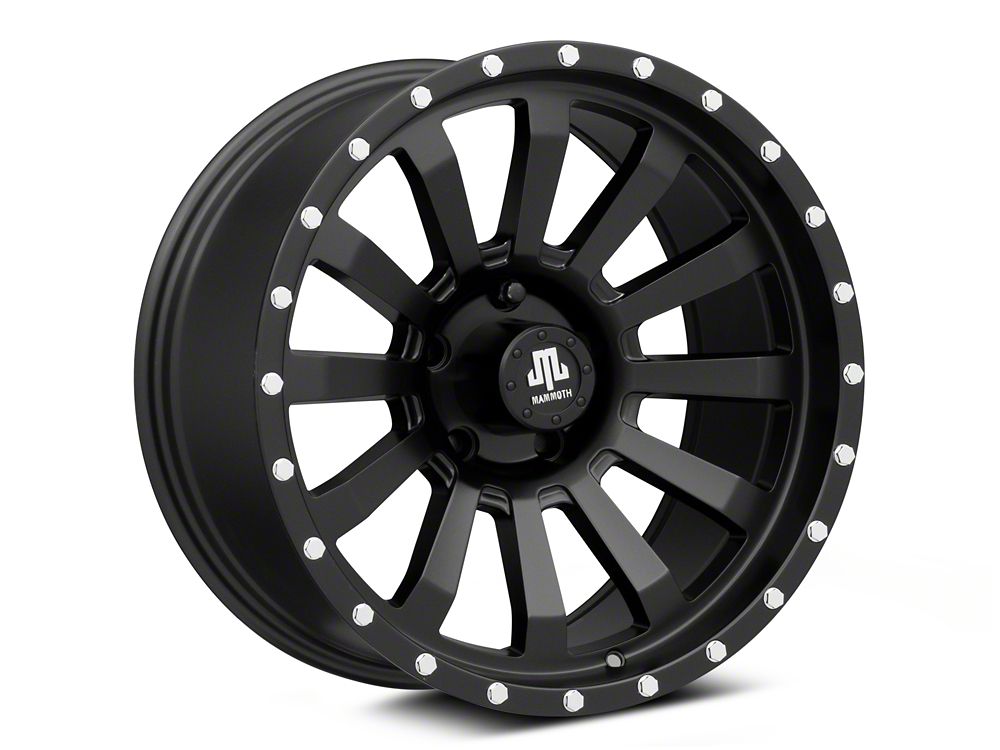 Mammoth 12 Hole Beadlock Satin Black Wheel; 18x9; -6mm Offset (20-25 Jeep Gladiator JT)
