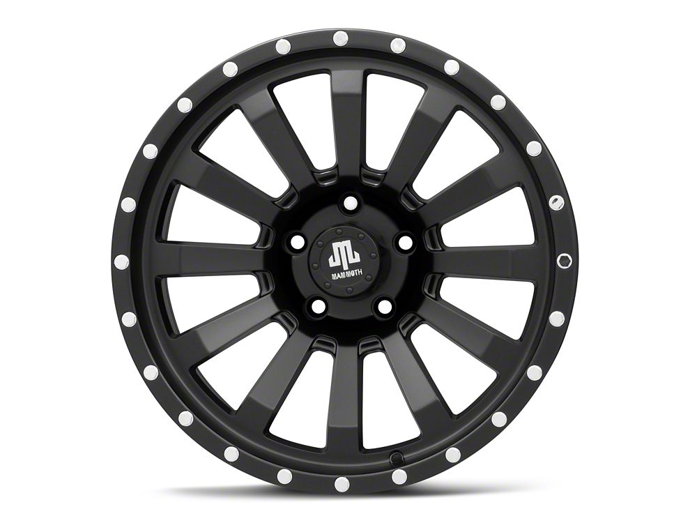 Mammoth 12 Hole Beadlock Satin Black Wheel; 18x9; -6mm Offset (20-25 Jeep Gladiator JT)