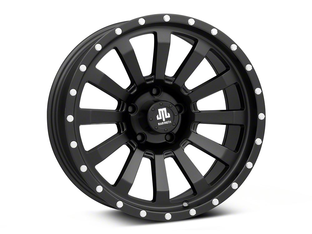 Mammoth 12 Hole Beadlock Satin Black Wheel; 18x9; -6mm Offset (20-25 Jeep Gladiator JT)