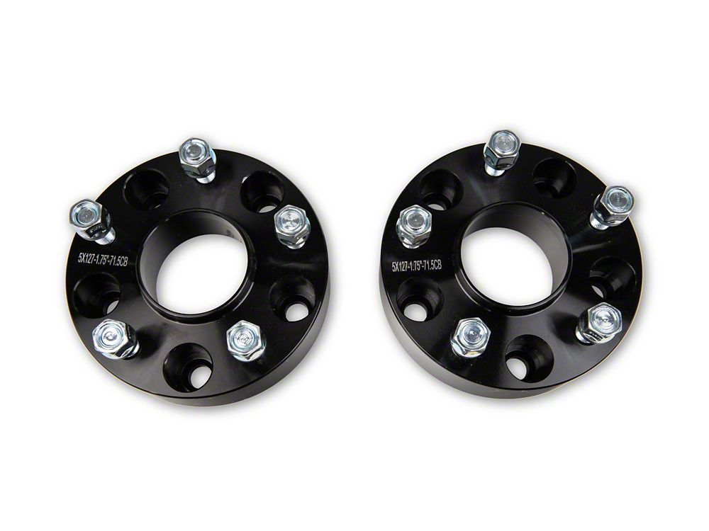 Mammoth 1.75-Inch Billet Wheel Spacers; Black (20-25 Jeep Gladiator JT)