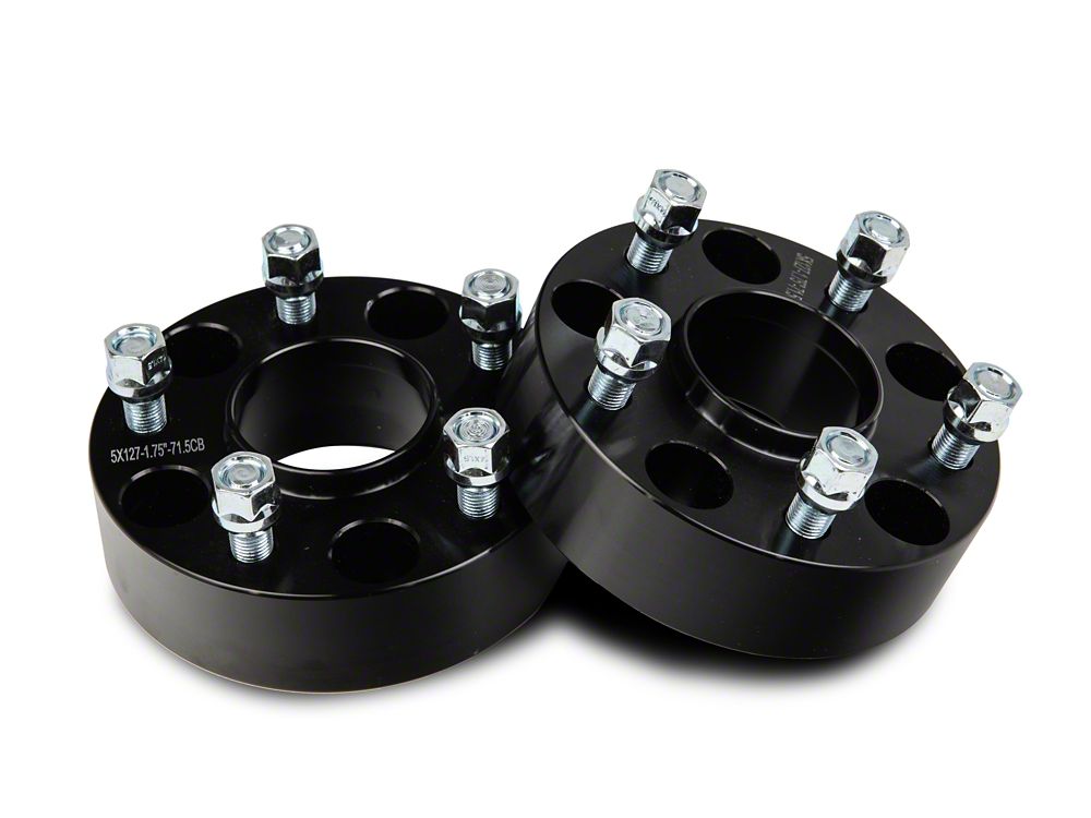 Mammoth 2-Inch Billet Wheel Spacers; Black (20-25 Jeep Gladiator JT)