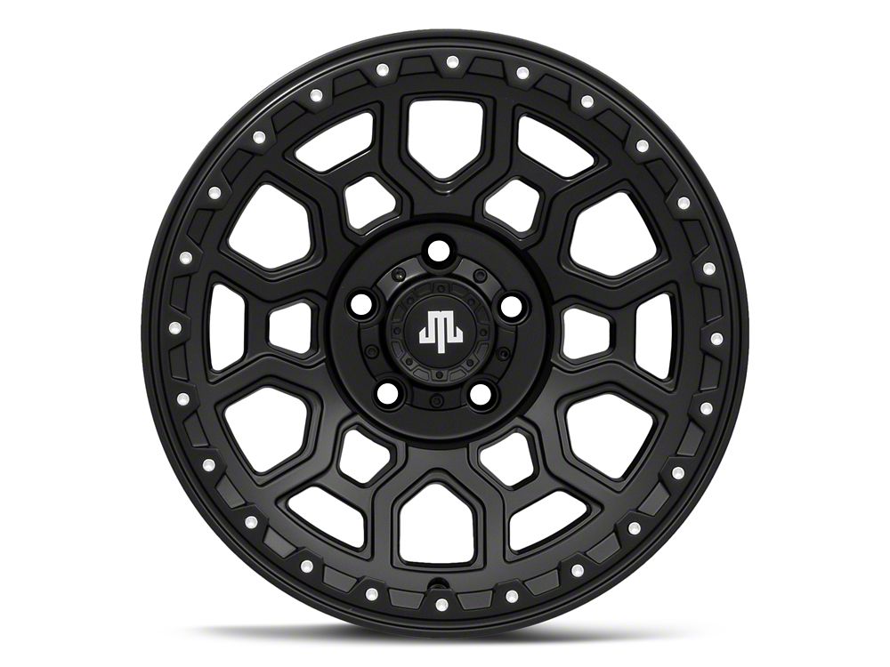 Mammoth Hunter Satin Black Wheel; 17x9; -6mm Offset (20-25 Jeep Gladiator JT)