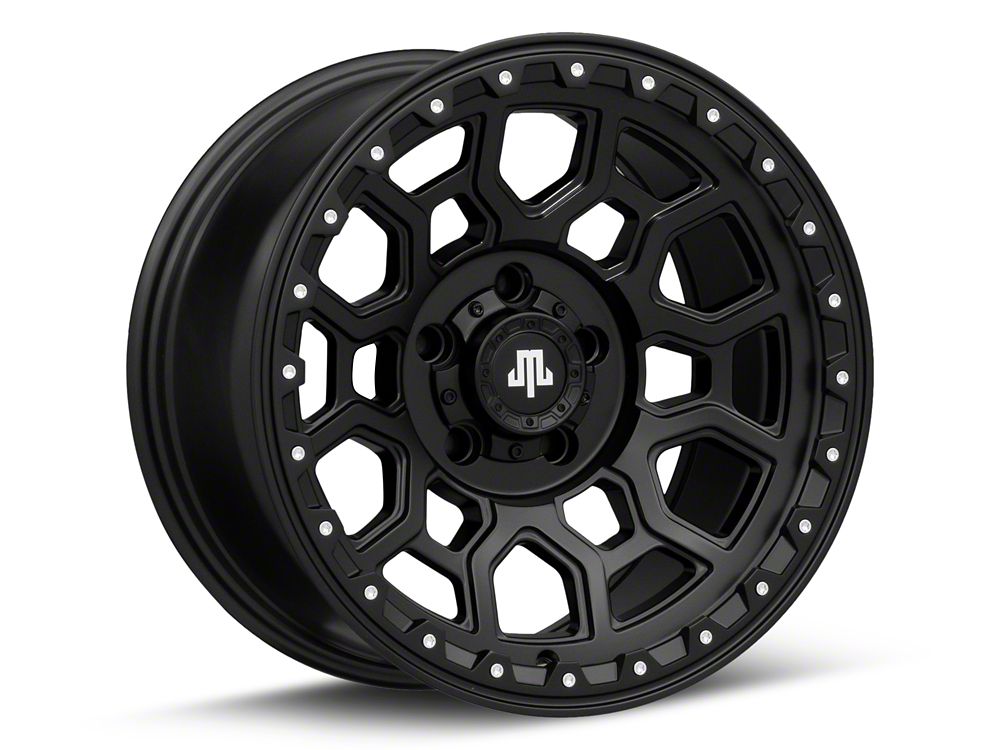 Mammoth Hunter Satin Black Wheel; 17x9; -6mm Offset (20-25 Jeep Gladiator JT)