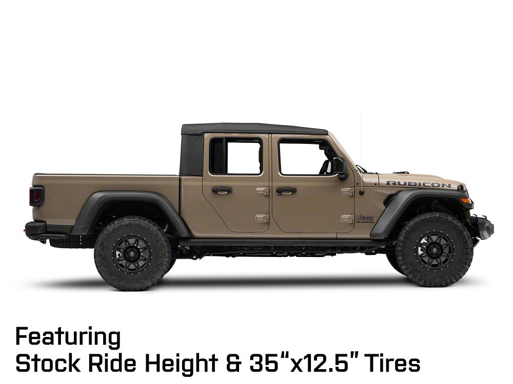 Mammoth Split 8 Simulated Beadlock Matte Black Wheel; 17x8; -6mm Offset (20-25 Jeep Gladiator JT)