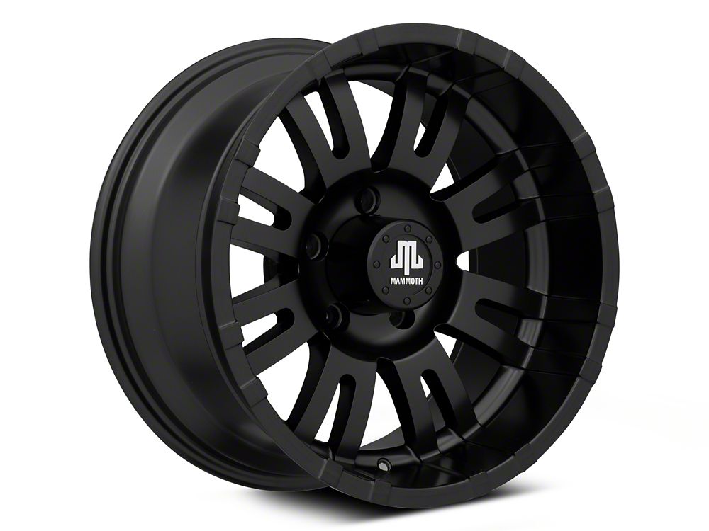 Mammoth Krawler Matte Black Wheel; 17x9; -6mm Offset (20-25 Jeep Gladiator JT)