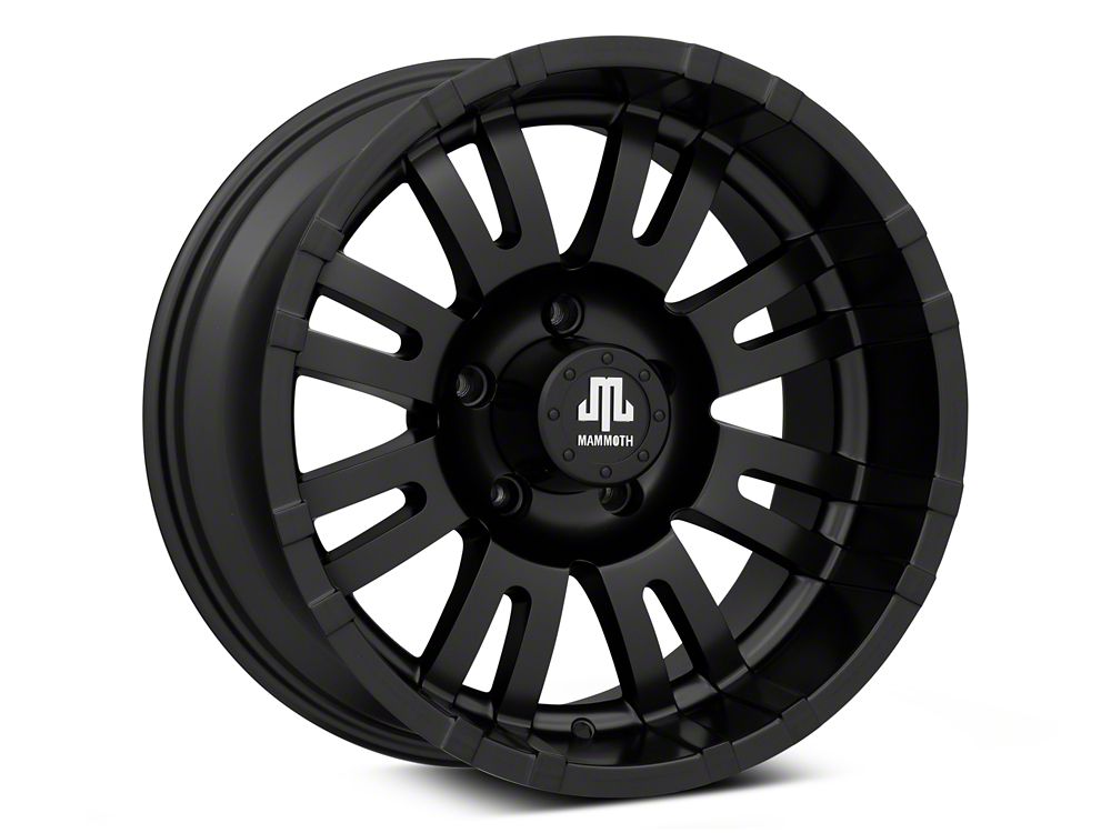 Mammoth Krawler Matte Black Wheel; 17x9; -6mm Offset (20-25 Jeep Gladiator JT)