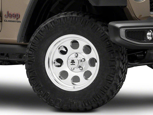 Mammoth 8 Aluminum Polished Wheel; 17x9; -6mm Offset (20-25 Jeep Gladiator JT)