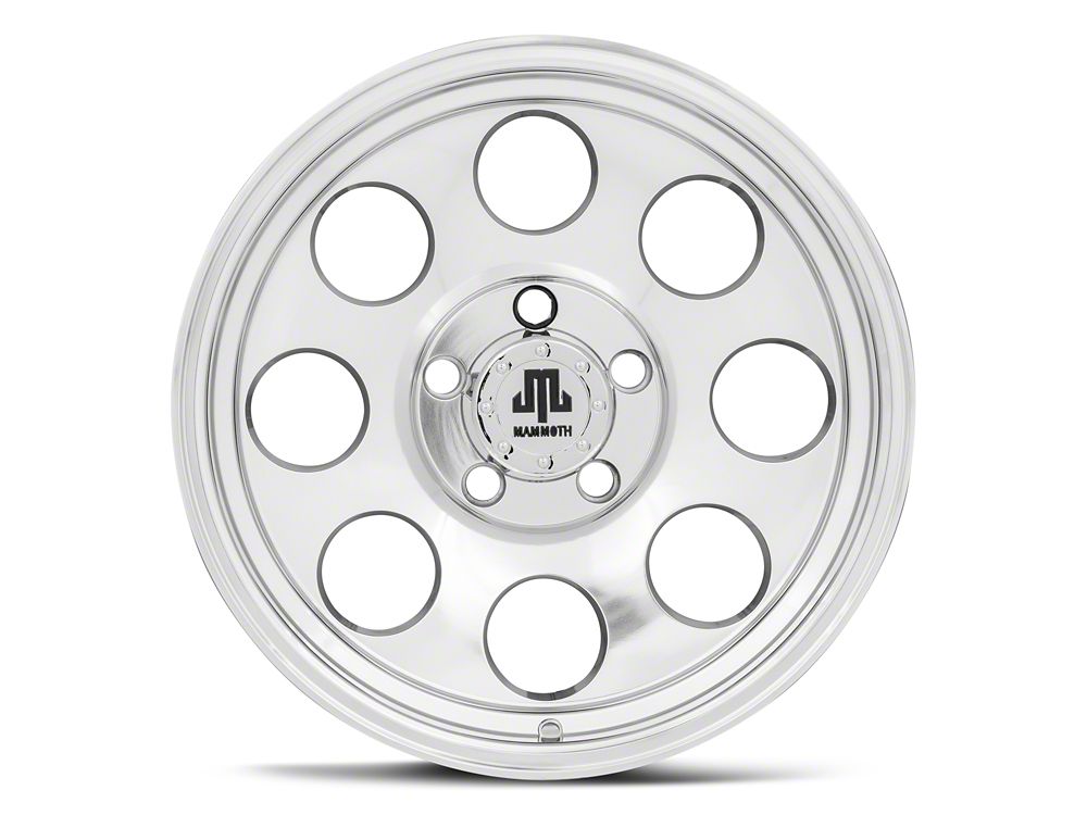 Mammoth 8 Aluminum Polished Wheel; 17x9; -6mm Offset (20-25 Jeep Gladiator JT)