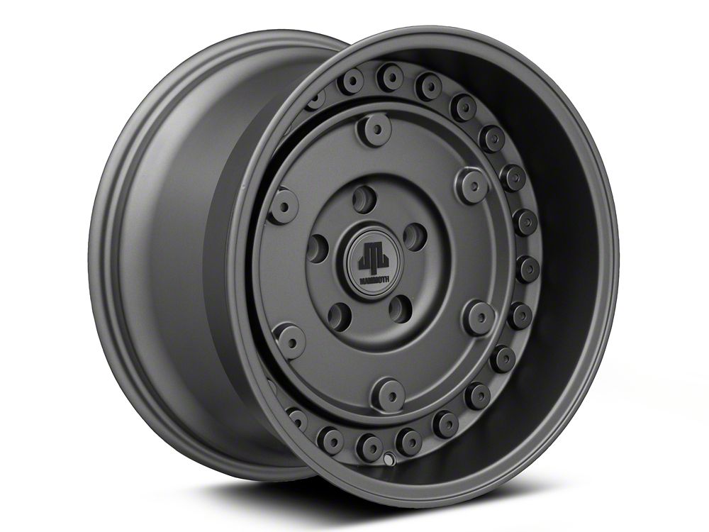 Mammoth Militant Charcoal Wheel; 17x9.5; -12mm Offset (20-25 Jeep Gladiator JT)