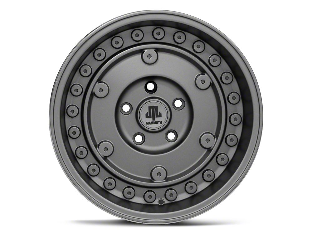 Mammoth Militant Charcoal Wheel; 17x9.5; -12mm Offset (20-25 Jeep Gladiator JT)