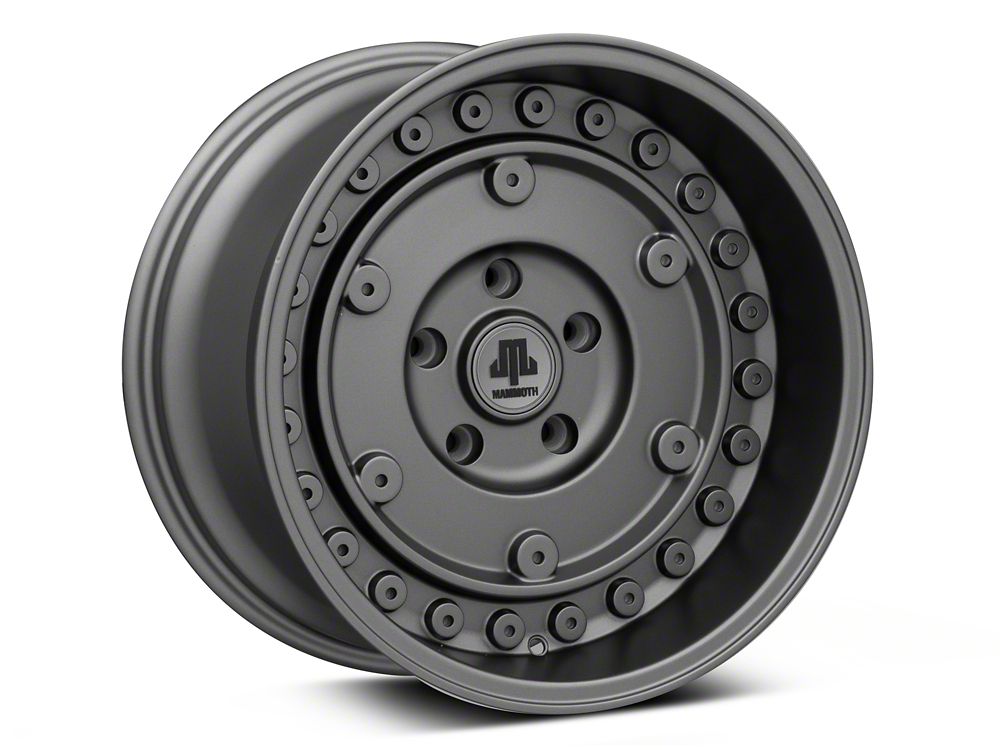 Mammoth Militant Charcoal Wheel; 17x9.5; -12mm Offset (20-25 Jeep Gladiator JT)